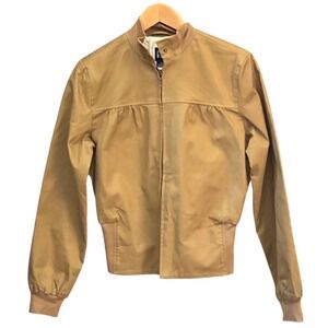 Vintage Dead Stock 2002 GAP Harrington Bomber Jacket Y2K Minimalist Tan Small